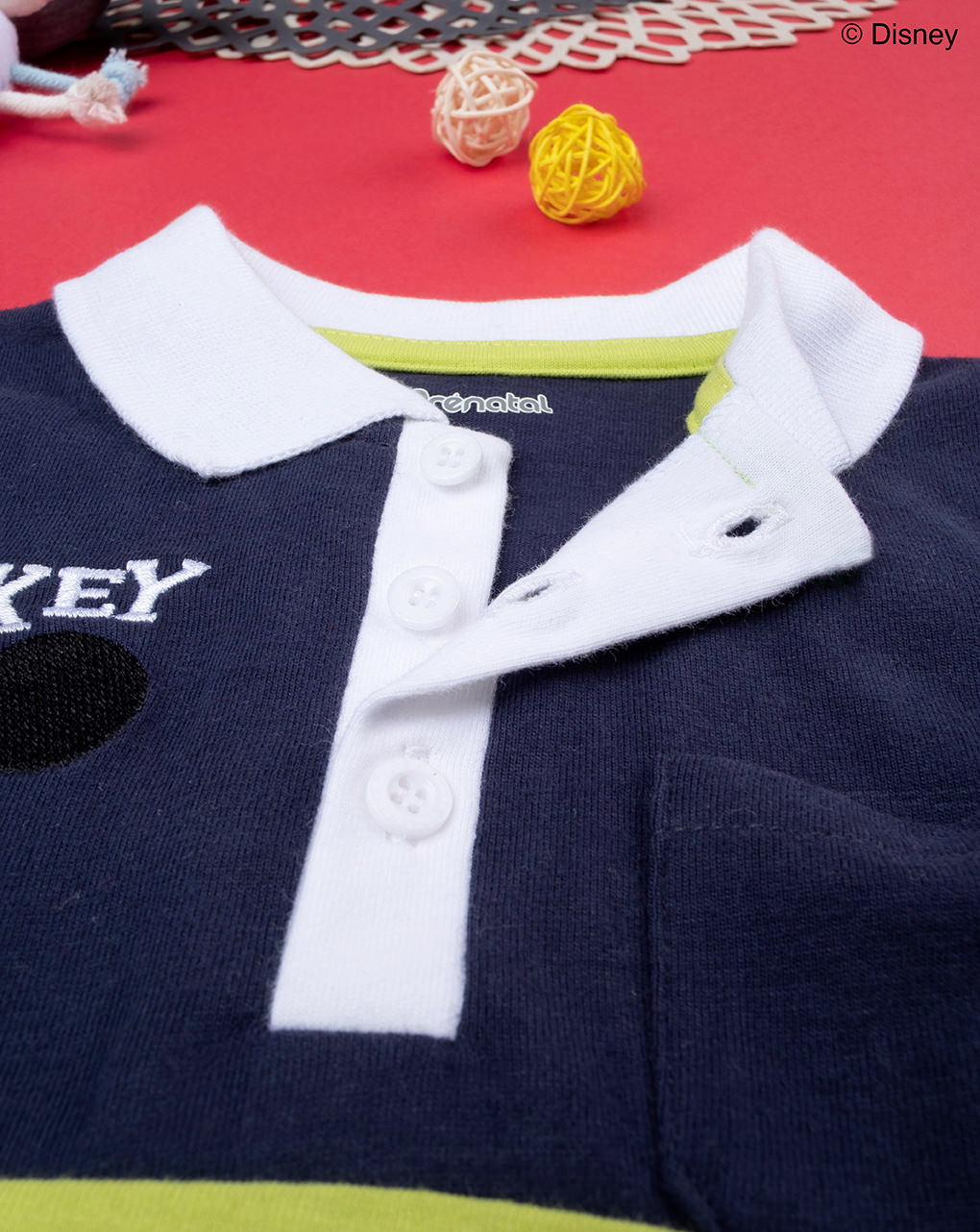 Polo de manga larga disney mickey mouse para bebé - Prénatal