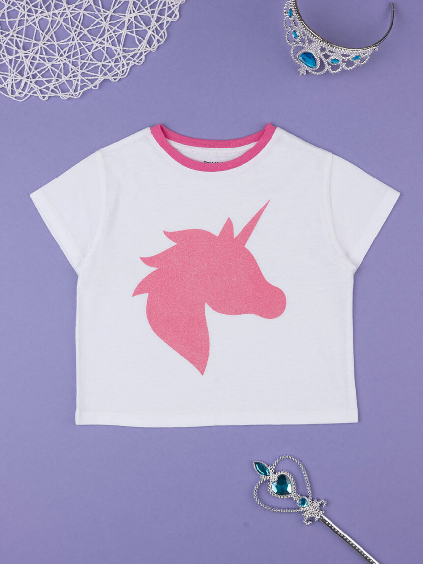Camiseta de niña con estampado de unicornio - Prénatal