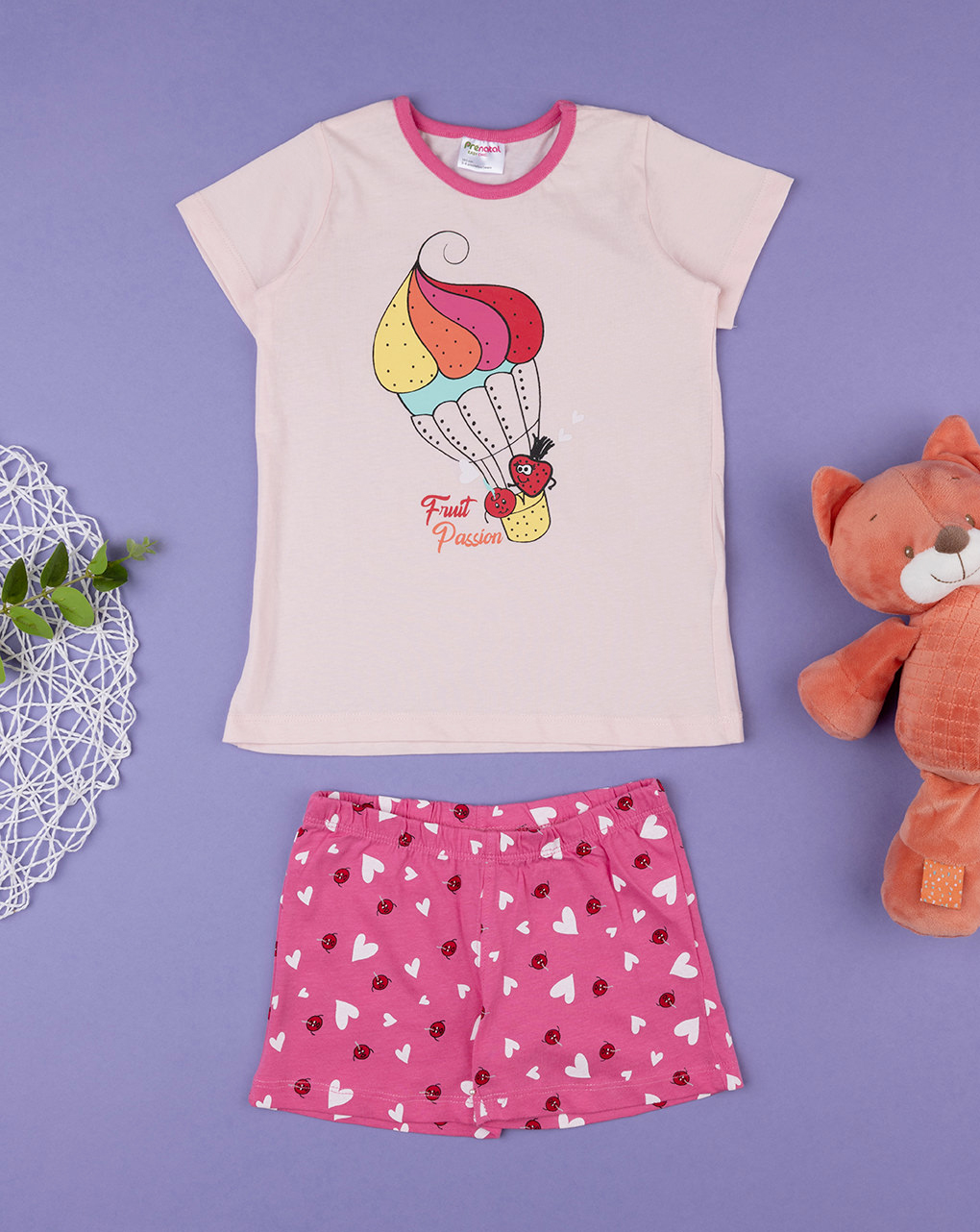 Pijama corto de niña "balloon - Prénatal