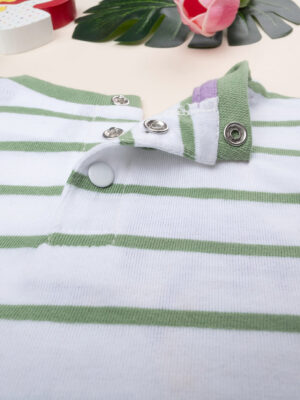 Camiseta infantil de rayas y manga corta "alhoa - Prénatal