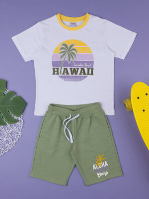 Conjunto 2 pezzi bambino camiseta + short "tropical" - Prénatal