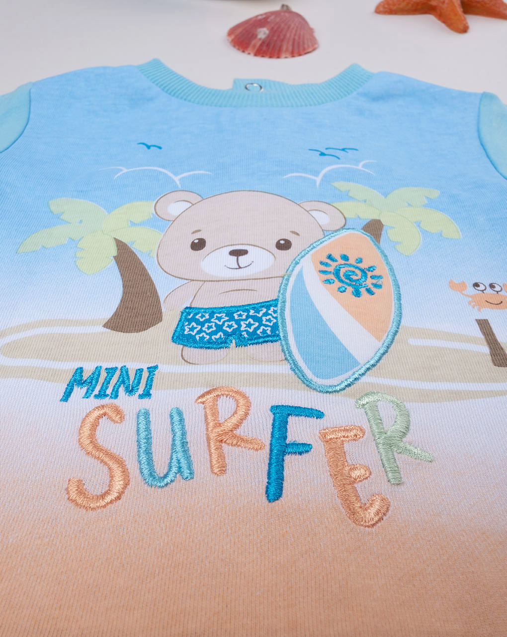 Conjunto 'surf' de jersey corto + short para bebé - Prénatal