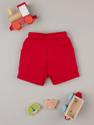 Pantalones cortos deportivos rojos de niño - Prénatal