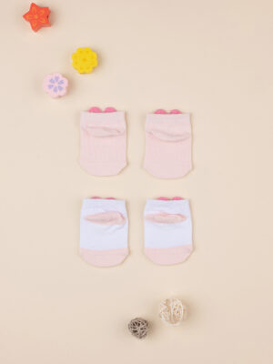 Lote 2 calcetines cortos bebé niña fiore - Prénatal