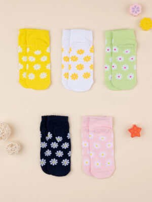 Lote 5 calcetines niña daisies - Prénatal