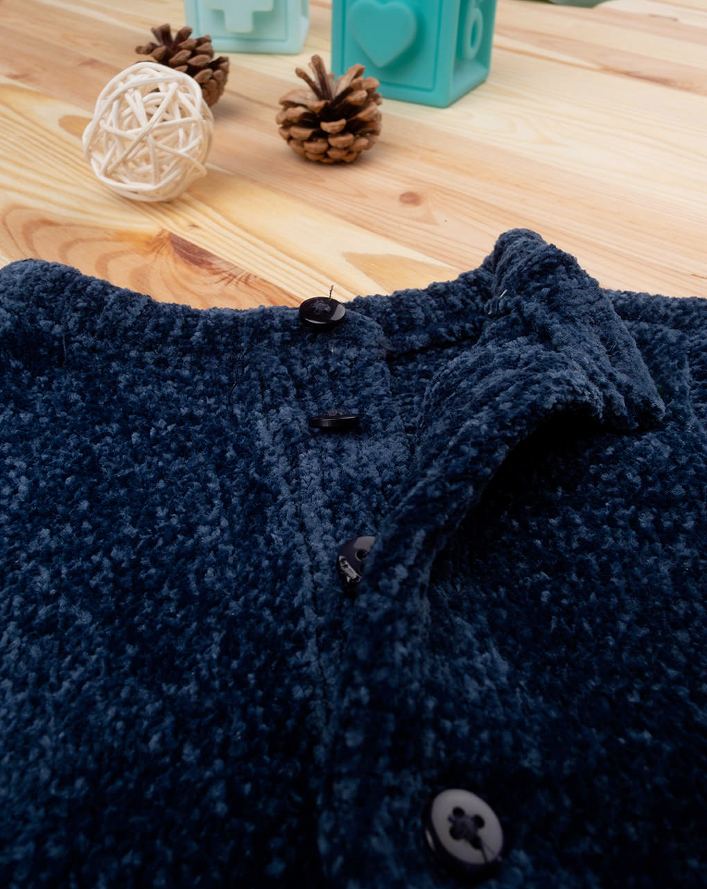 Pelele tricot azul bebé - Prénatal