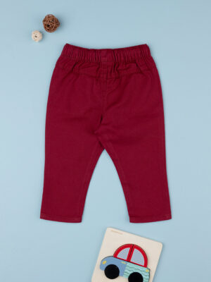 Pantalón de sarga niño burdeos - Prénatal