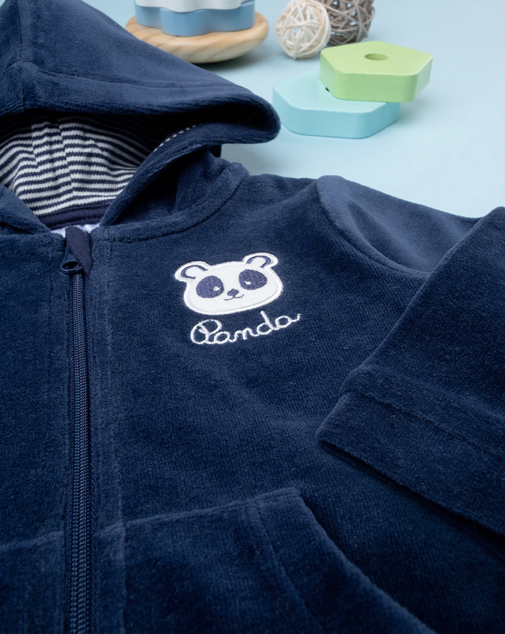 Sudadera con capucha para niños azul - Prénatal