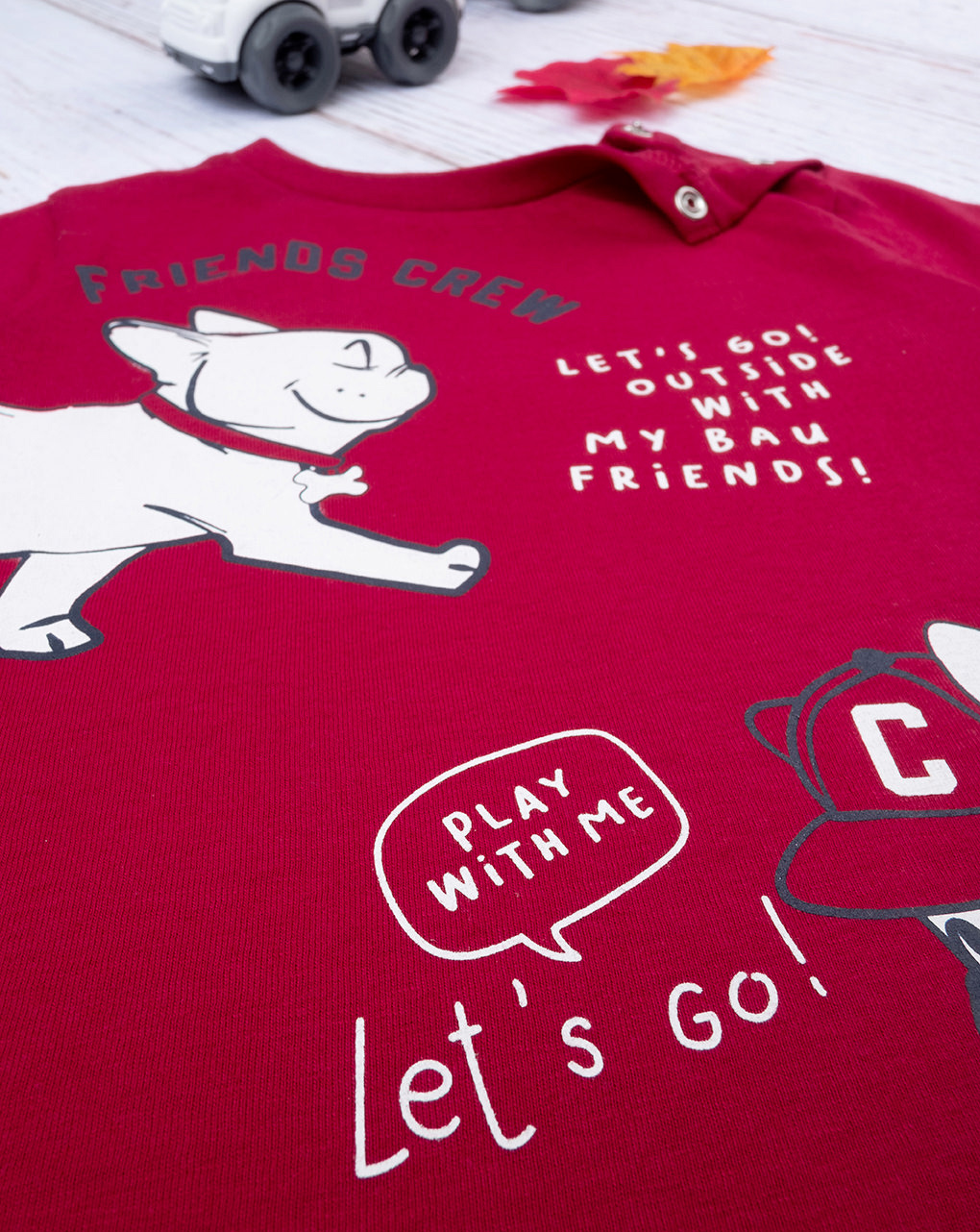 Camiseta niño burdeos - Prénatal