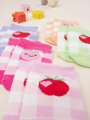 Pack 5 calcetines cortos niña fruta - Prénatal
