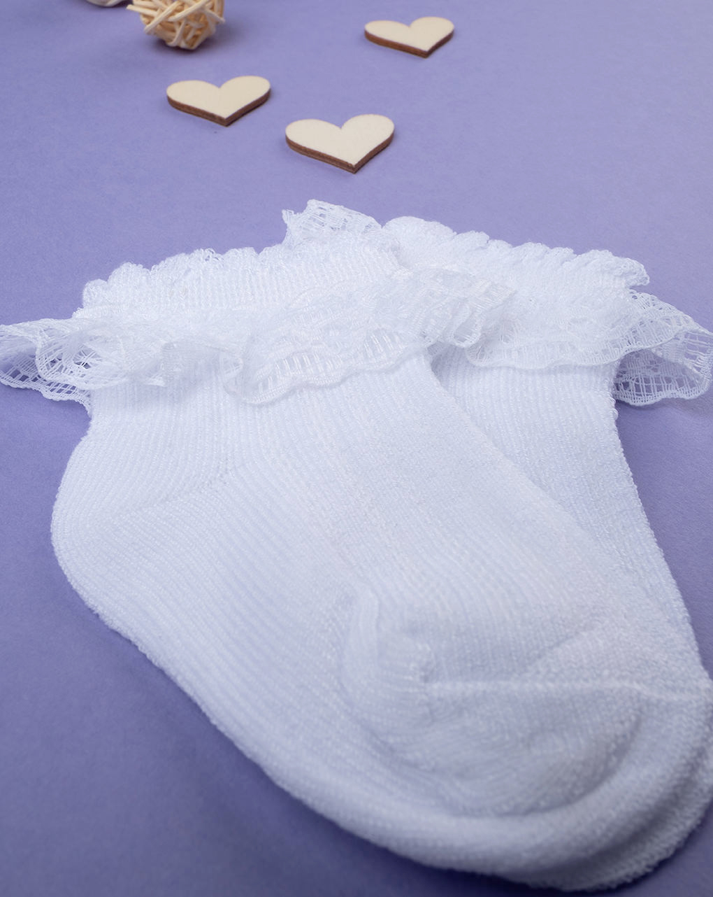 Calcetines cortos blancos de algodón - Prénatal