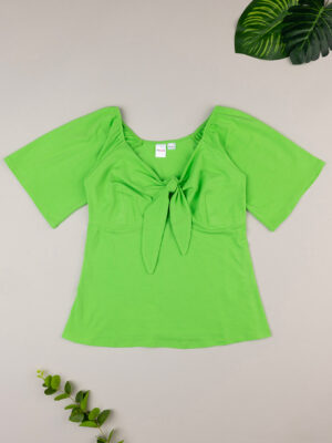 Camiseta de lactancia con lazo verde - Prénatal
