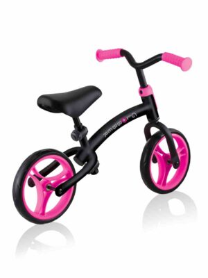 Bicicleta go bike negra/rosa neon - globber - GLO