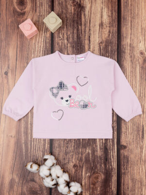 Jersey de rizo francés niña lila - Prénatal