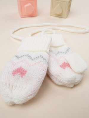 Manoplas de tricot para niña - Prénatal