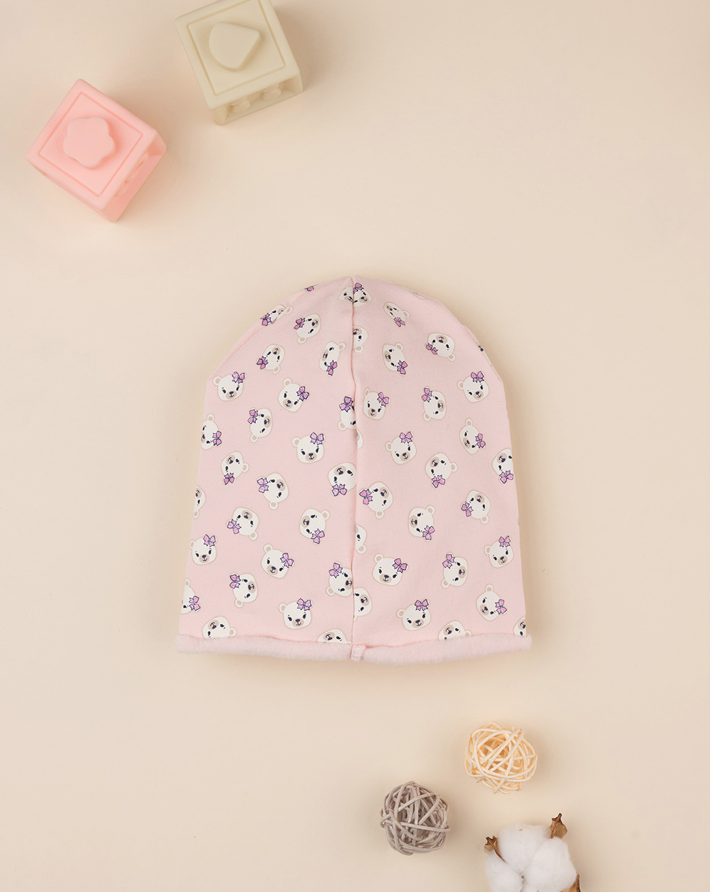 Gorra "teddy" rosa bebé - Prénatal