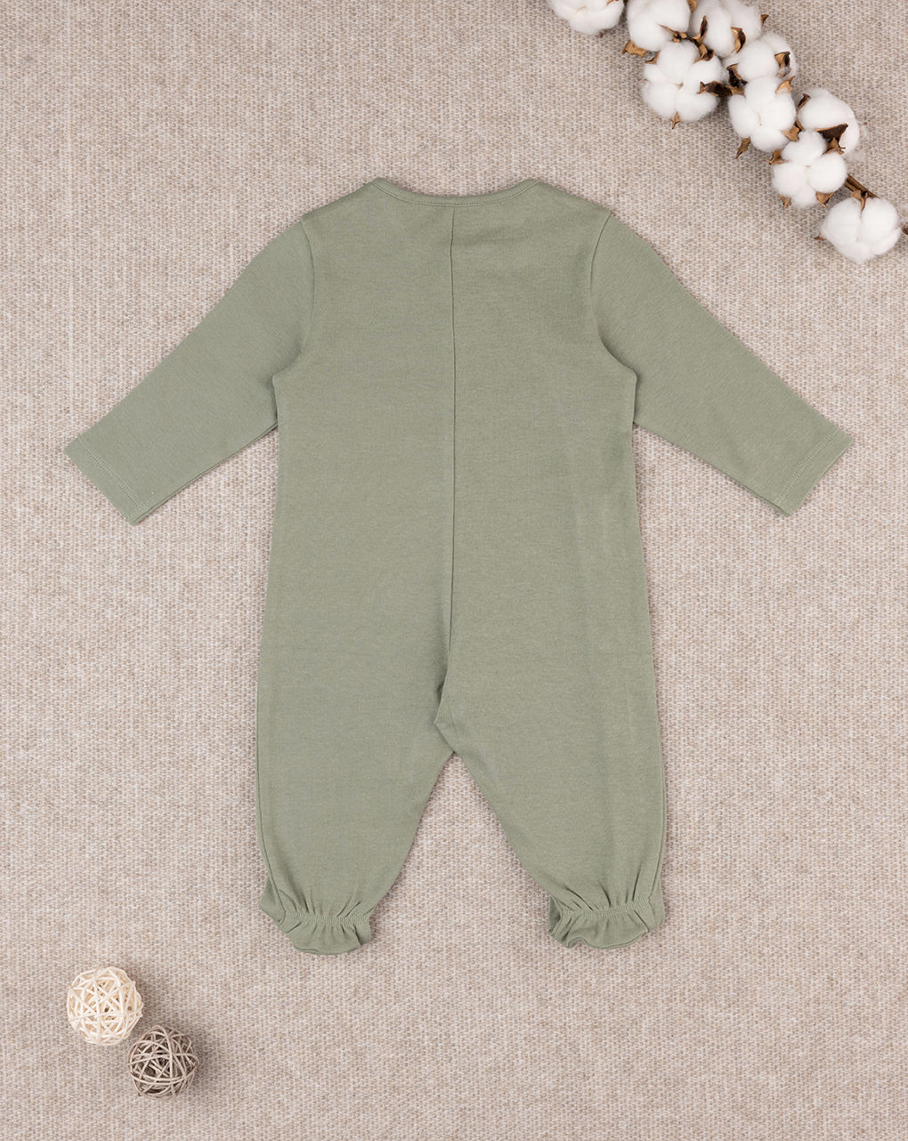 Pelele verde para bebé - Prénatal
