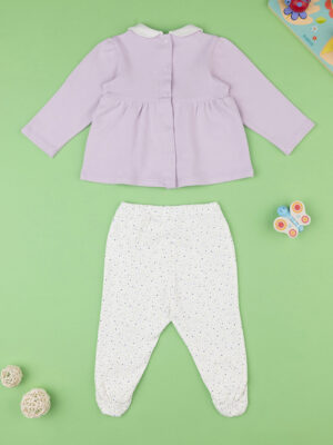 Conjunto lila/crema niña - Prénatal