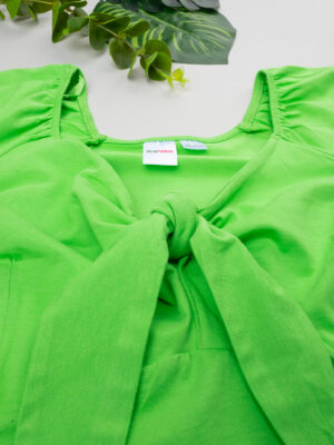 Camiseta de lactancia con lazo verde - Prénatal