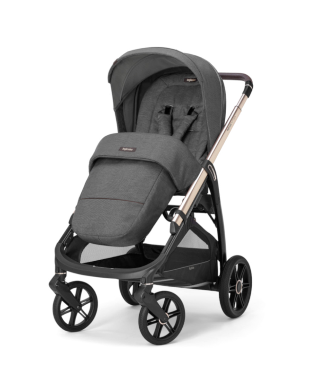 Aptica system quattro color gris terciopelo con silla de coche infantil darwin y chasis paladio - inglesina - Inglesina