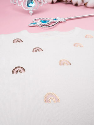 Jersey tricot crema niña - Prénatal