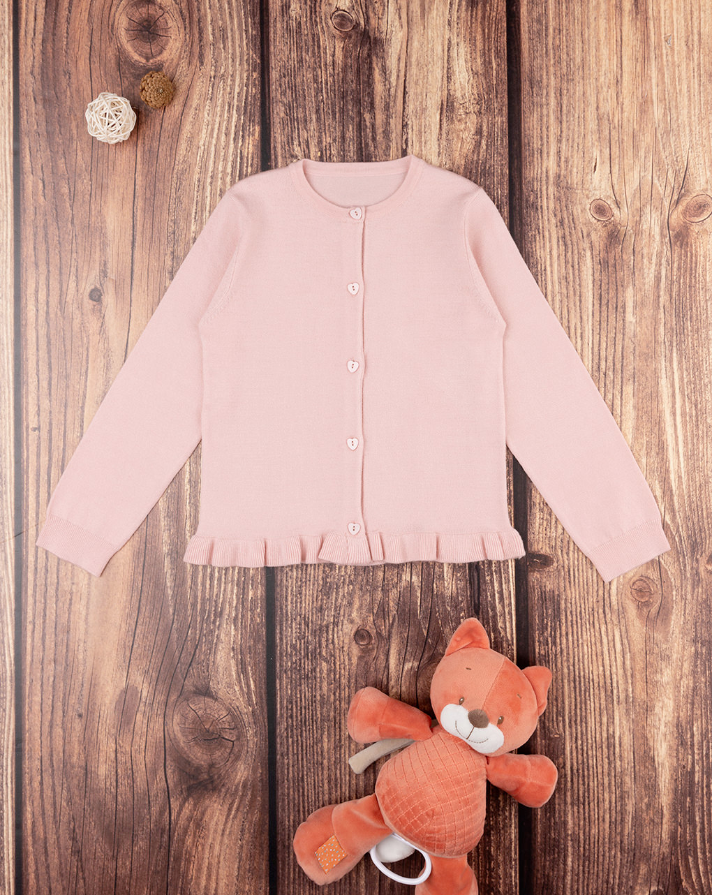 Cardigan tricot niña rosa - Prénatal