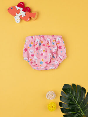 Bañador de antifugas de flor allover rosa bebé - Prénatal