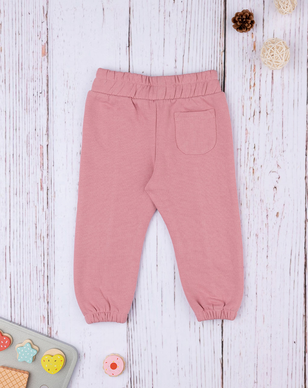 Pantalone french terry niña rosa - Prénatal