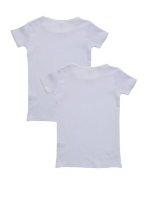 Lote de 2 camisetas de manga corta para niño con ribete de croquetas - Prénatal
