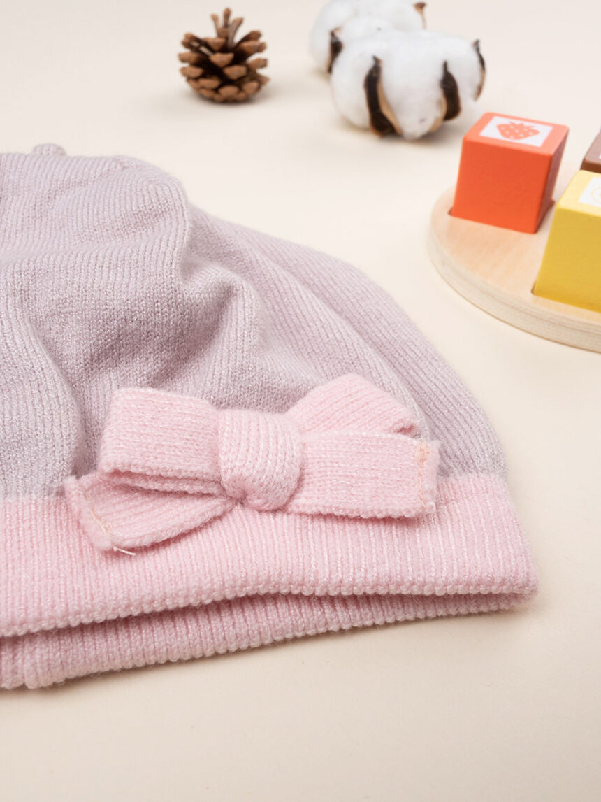 Gorro tricot rosa niña - Prénatal