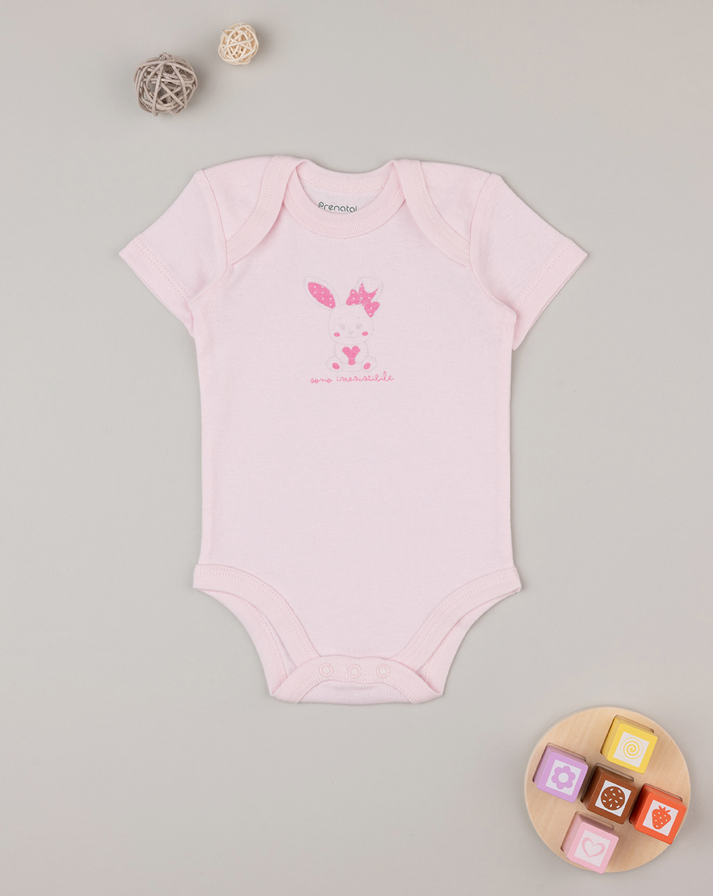 Body rosa de bebé niña - Prénatal