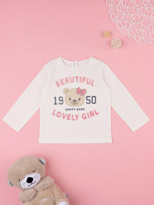 Camiseta niña nata "lovely girl" (chica encantadora) - Prénatal
