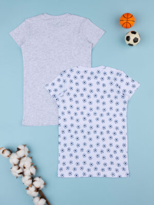 Pack 2 camisetas niño "futbol" algodón orgánico - Prénatal