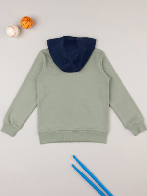 Sudadera niño verde/azul - Prénatal