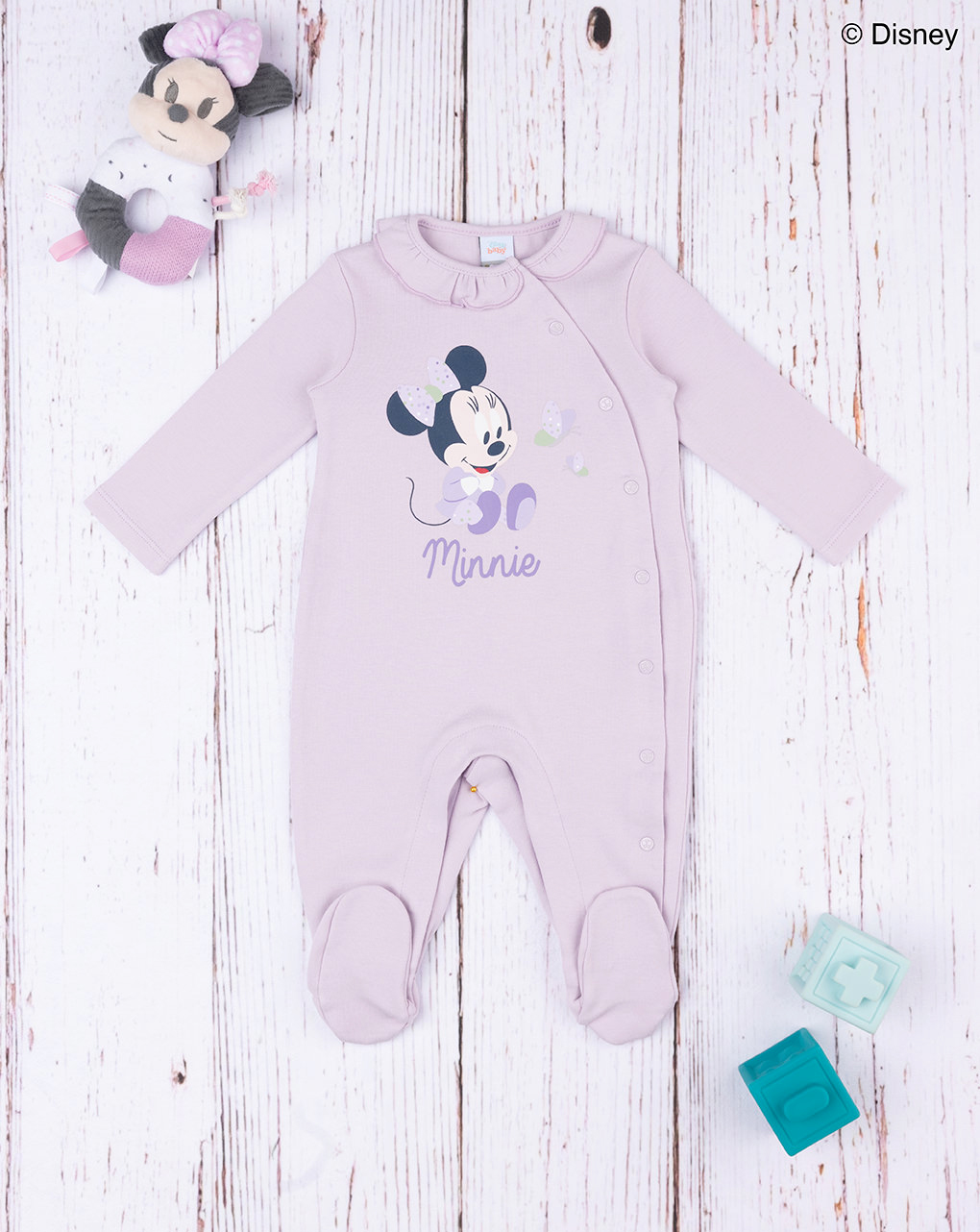 Pelele para niña púrpura "minnie" - Prénatal