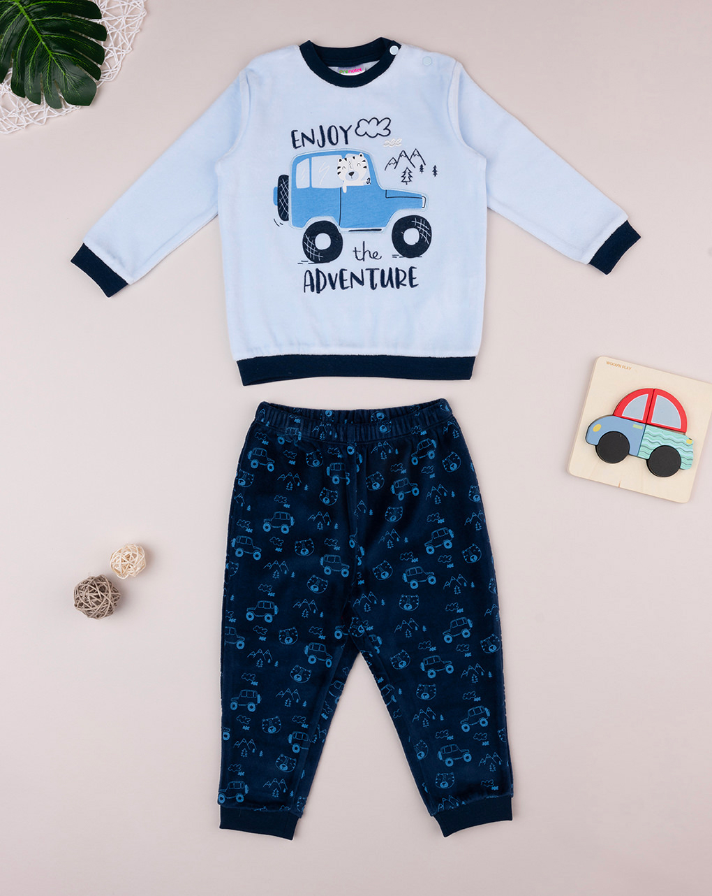 Pijama "adventure" azul bebé - Prénatal