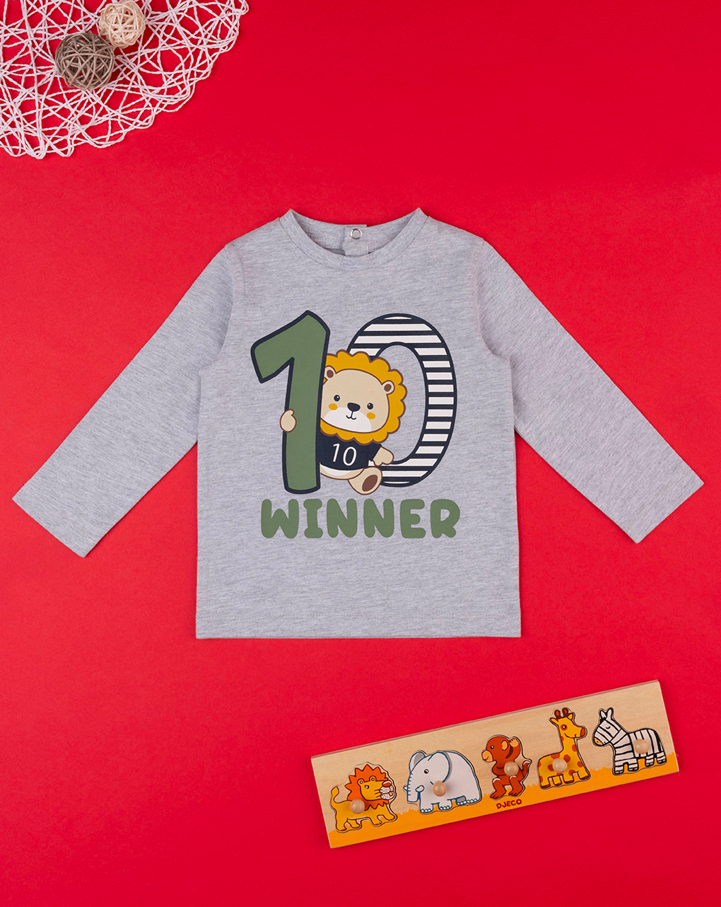 Camiseta niño "winner" gris - Prénatal