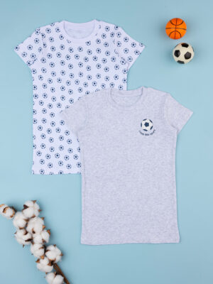 Pack 2 camisetas niño "futbol" algodón orgánico - Prénatal