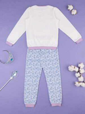 Pijama 'princesas' crema/lila de niña - Prénatal