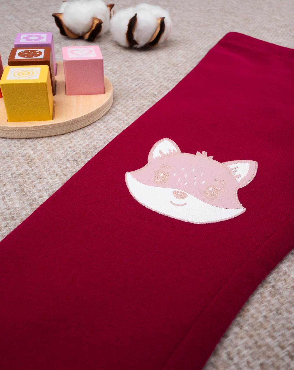 Legging de felpa niña bordeaux - Prénatal