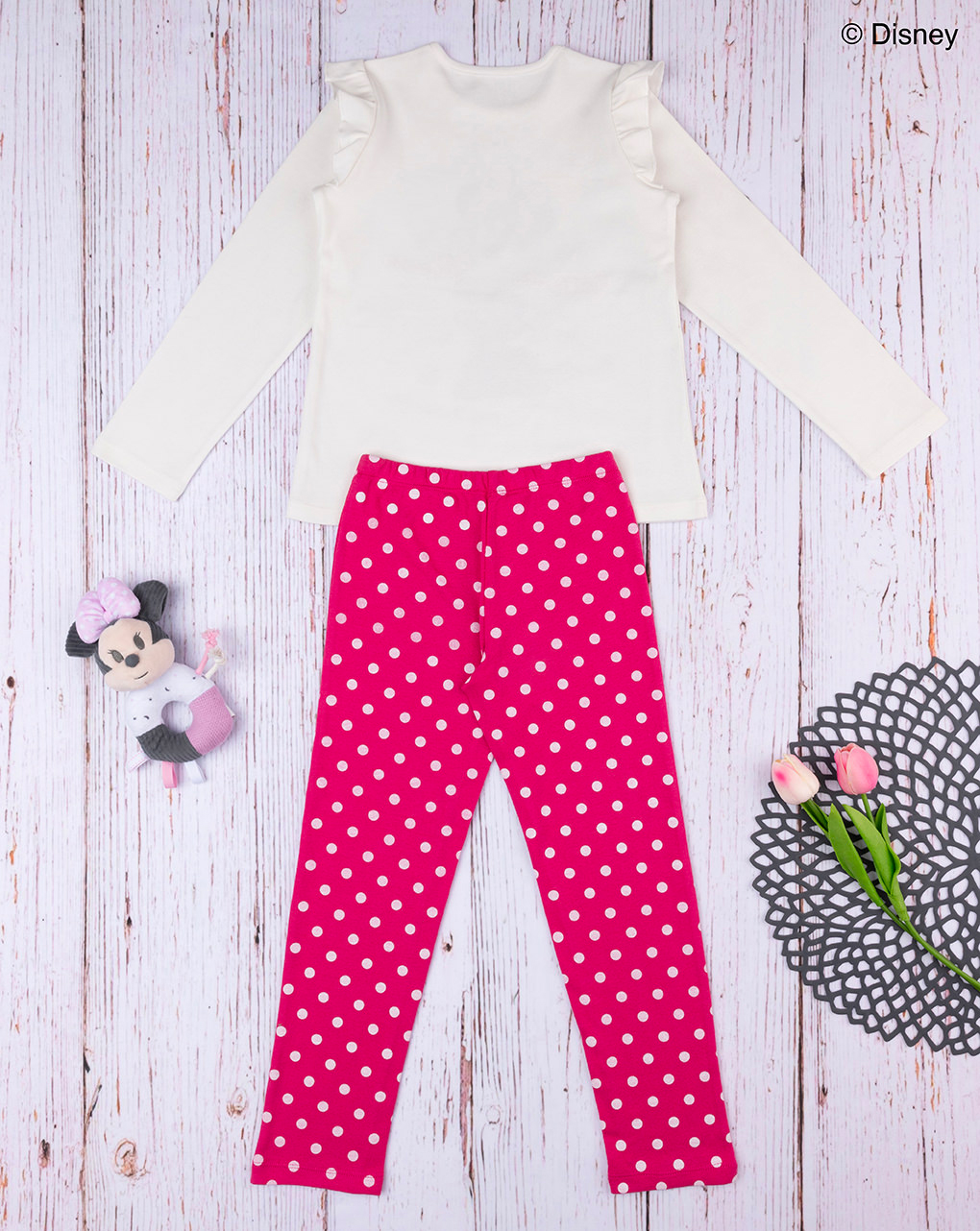 Pijama rosa "minnie" de niña - Prénatal