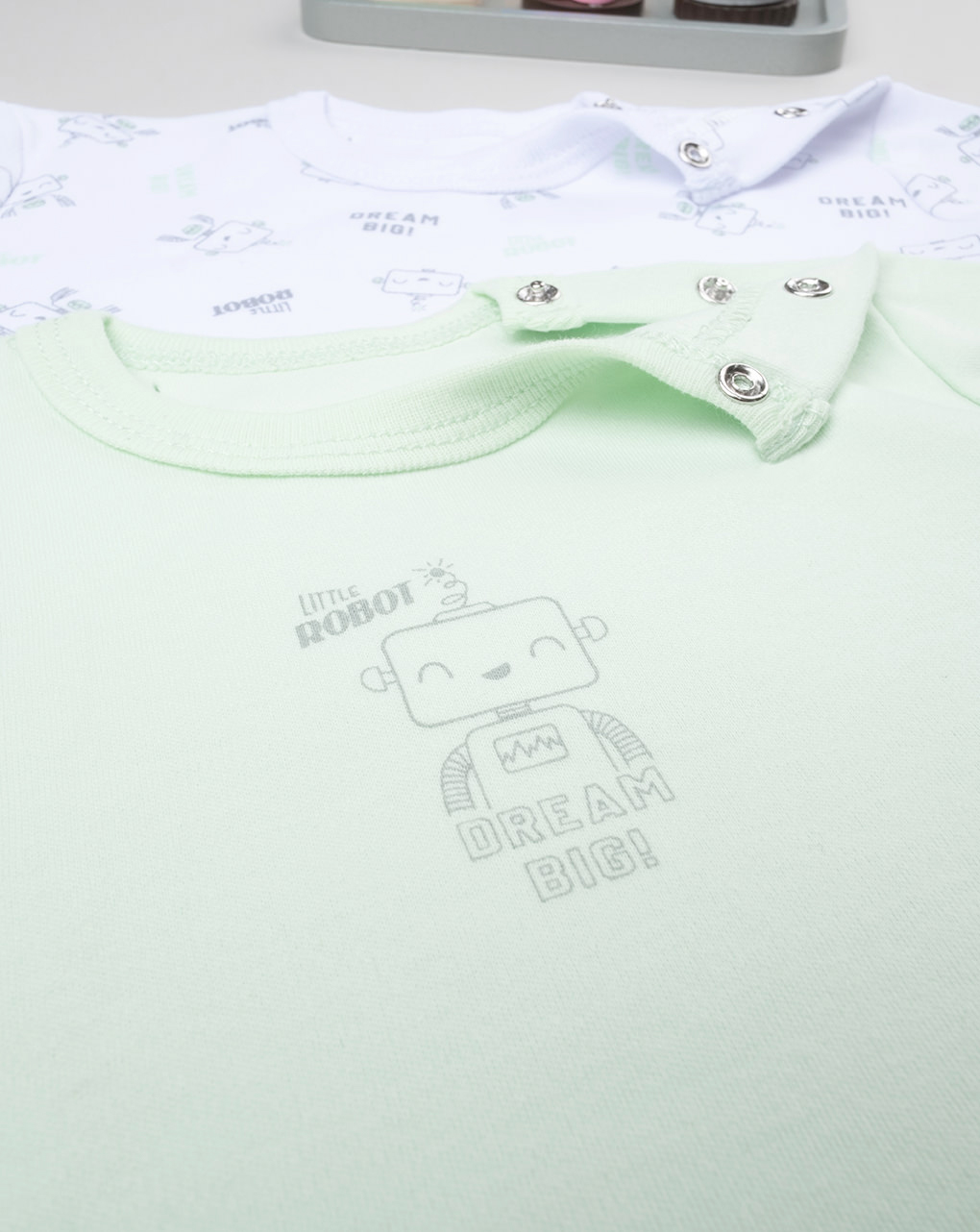 Pack 2 body niño robot algodón orgánico - Prénatal