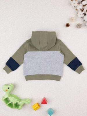 Sudadera baby sport gris/verde - Prénatal