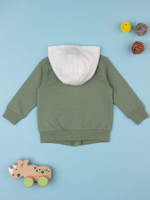 Sudadera niño verde/nata - Prénatal