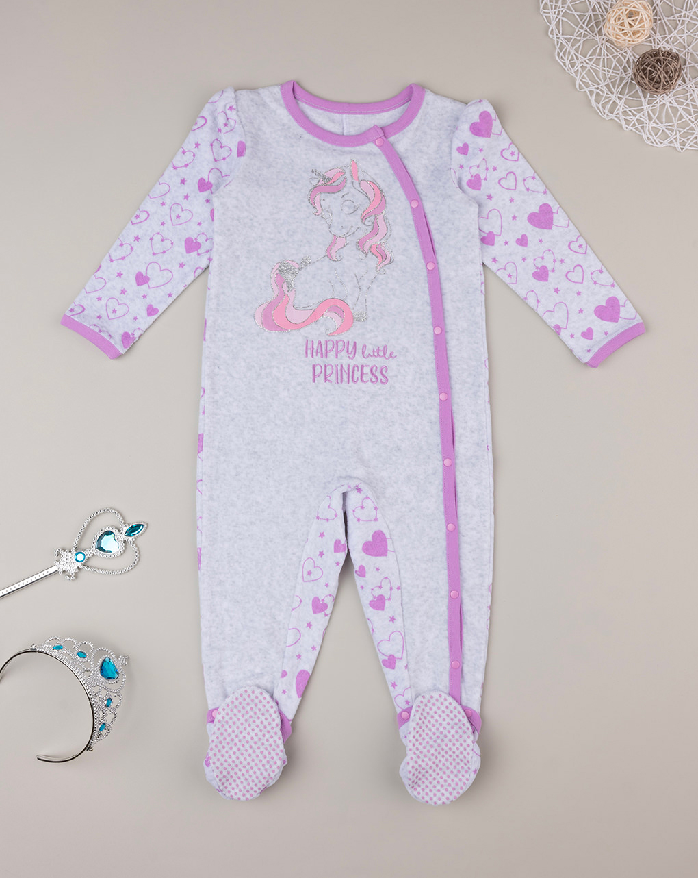 Pijama de niña "unicornio " algodón orgánico - Prénatal