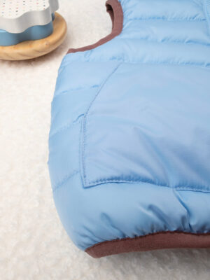 Chaleco bordado azul bebé - Prénatal