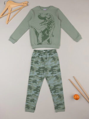 Pijama niño "dinosaurio" de algodón orgánico - Prénatal