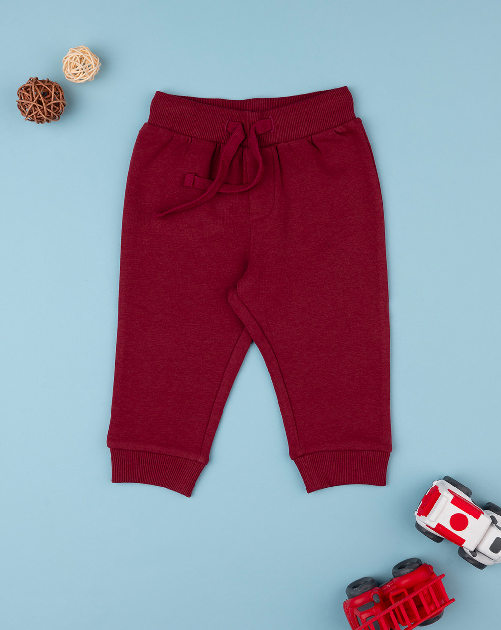 Pantalón polar burdeos bebé - Prénatal