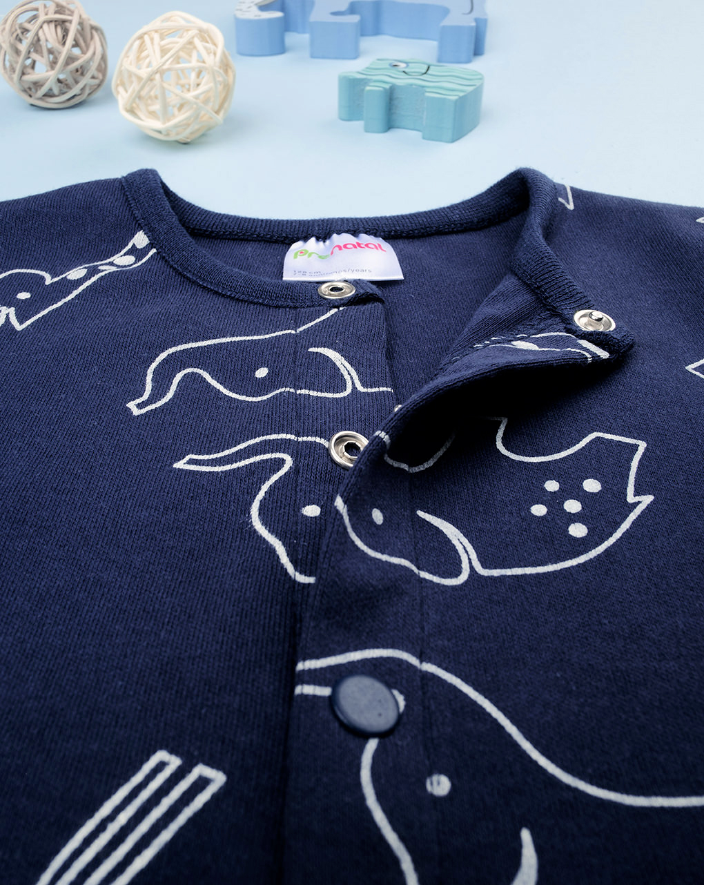 Pijama azul para bebé "animaletti - Prénatal