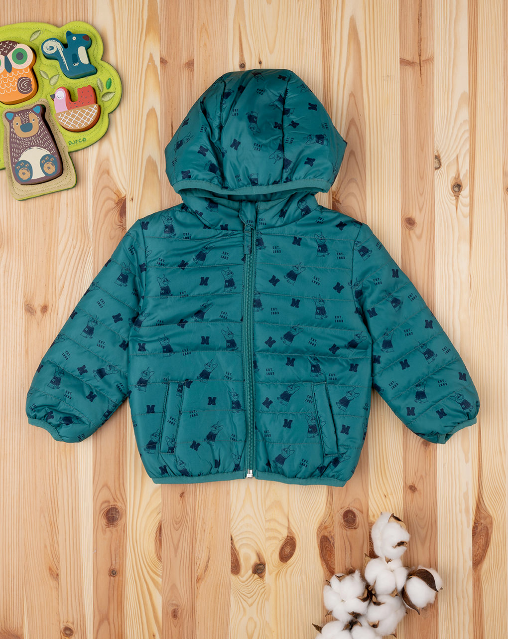Chaqueta ligera para bebé verde - Prénatal